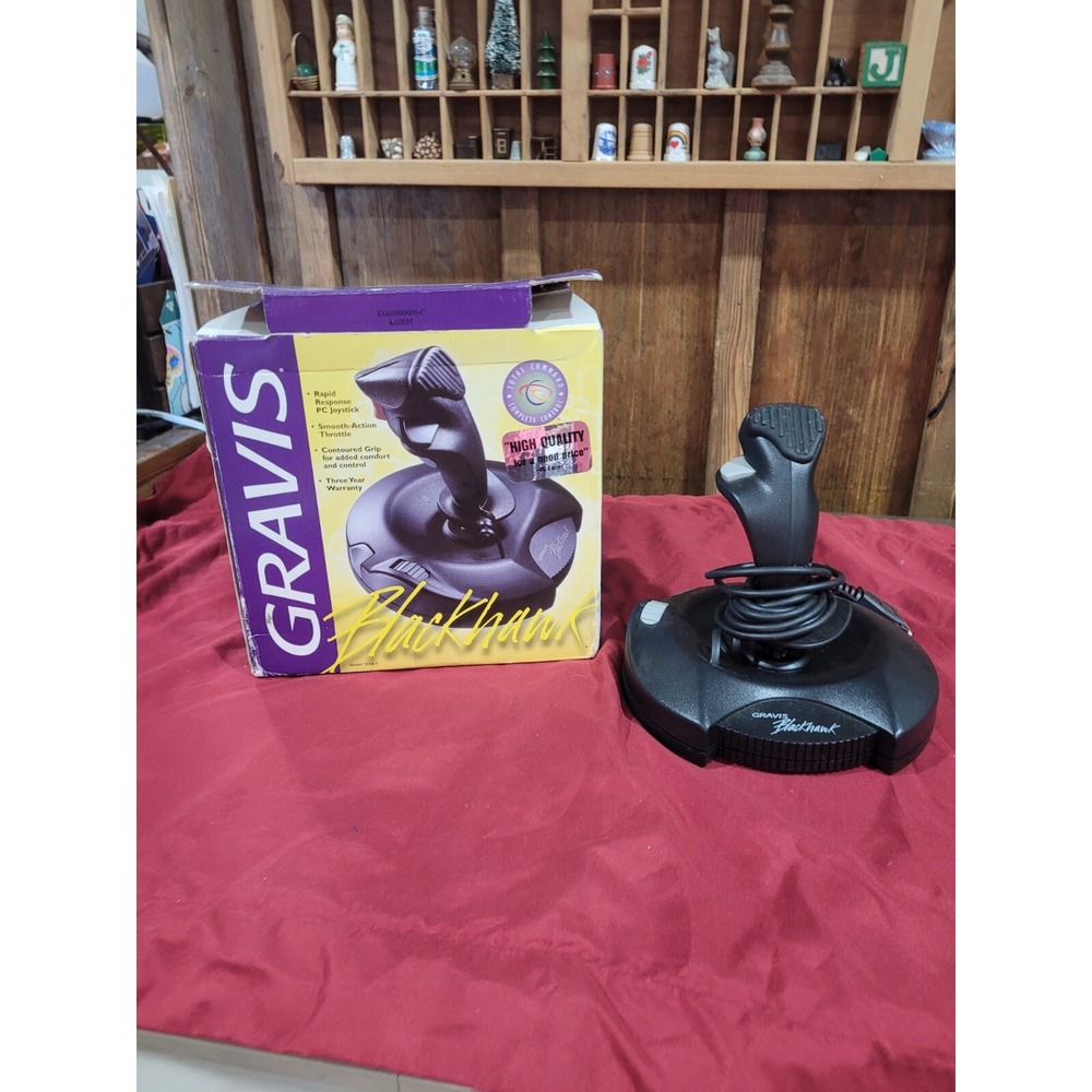 Vintage Gravis Black Hawk joy stick, plays with wind 95 not tested